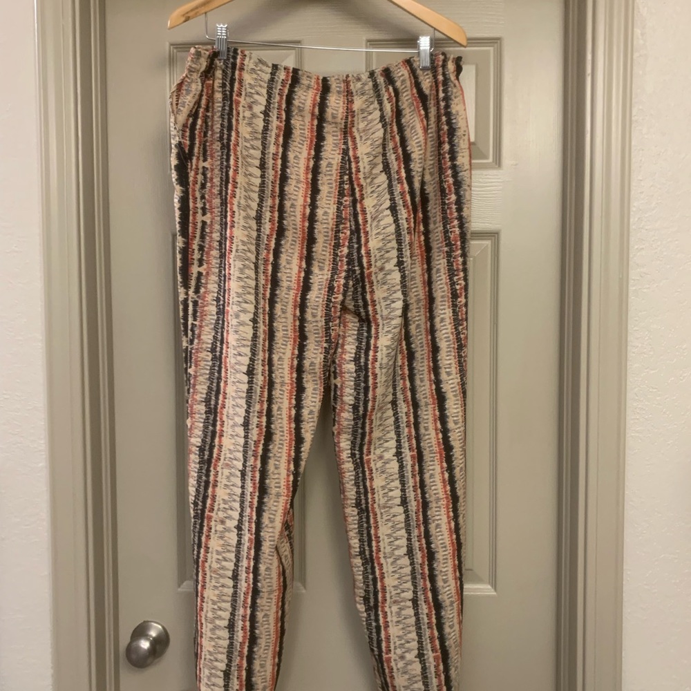 NEW Japna Ladies Large Boho Print Wide Leg Drawstring Waist Pants - Picture 2 of 5